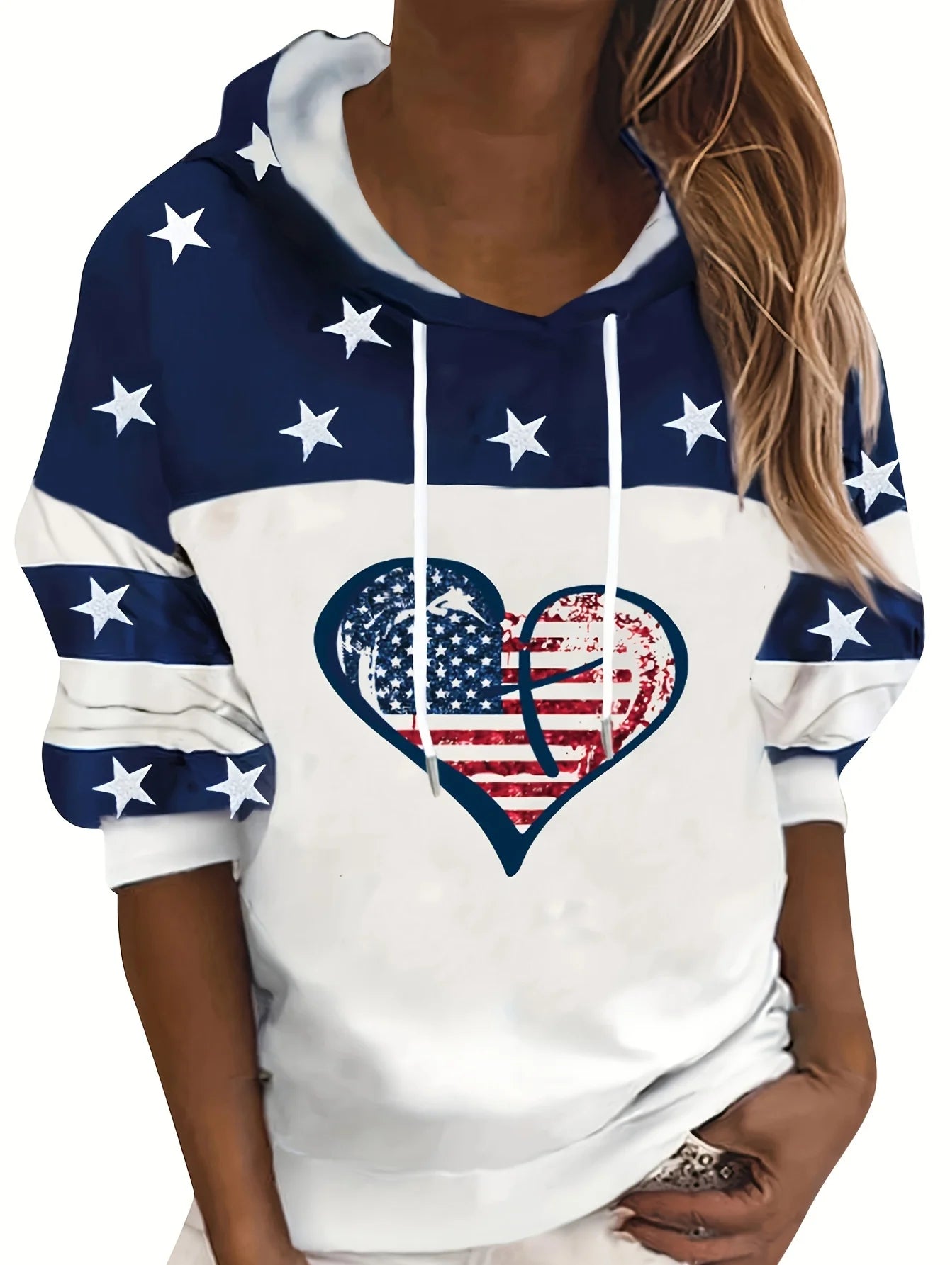 Sweat à Capuche Femme Motif Ancre – Style Casual & Confort