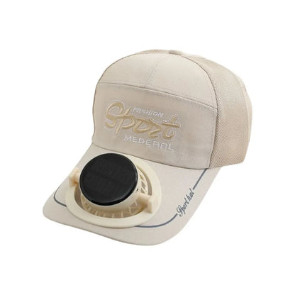Casquette Ventilateur Solaire & USB Rechargeable – Été & Extérieur