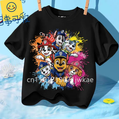 T-shirt Enfant Paw Patrol / Pat’ Patrouille – Manches Courtes Coton Été