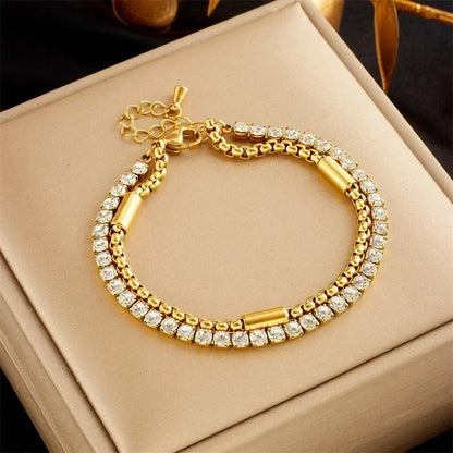 Bracelets chic avec pendentif– Acier Titane
