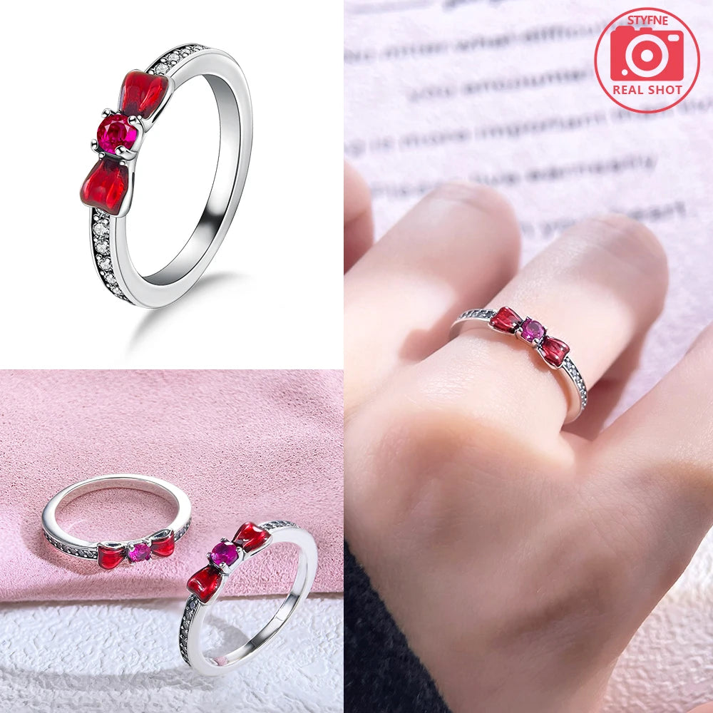 Bague Cœur Zircon Argent 925 – Élégante & Tendance Femme