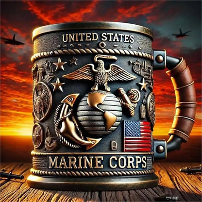 Mug militaire 3D 🪖 – Tasse armée artisanale, cadeau vétéran