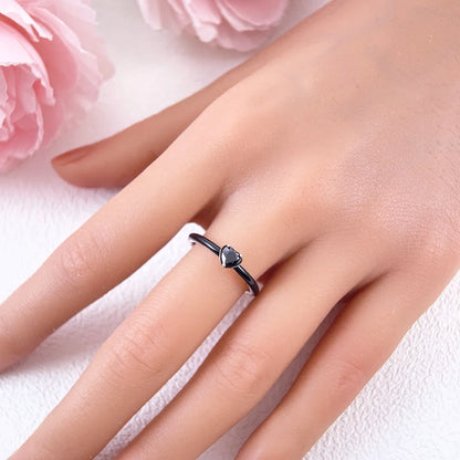 Bague Cœur Zircon Argent 925 – Élégante & Tendance Femme