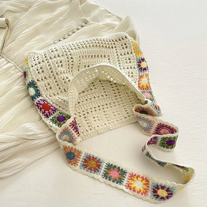Sac Crochet Bohème Femme – Sac Tendance Printemps Été