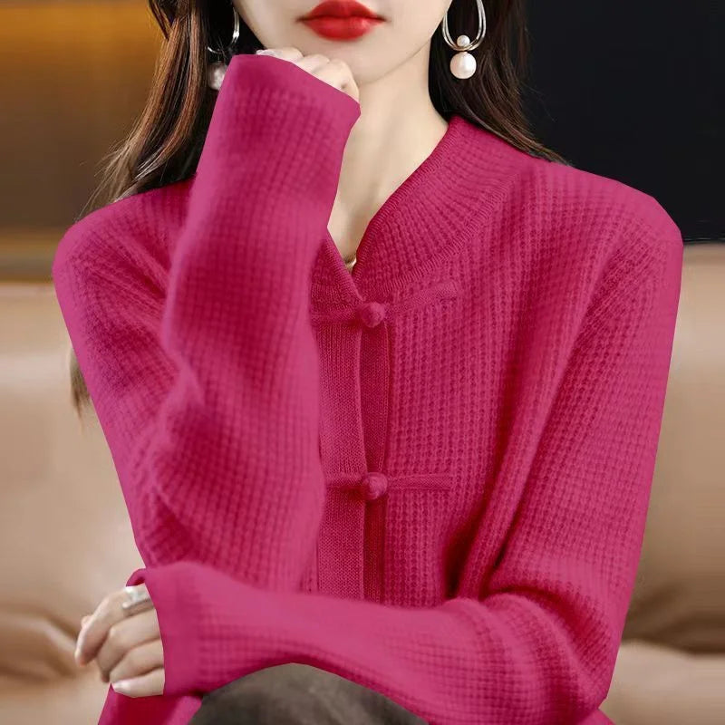 Gilet Femme Tricoté 🧶 Automne-Hiver – Chaud & Élégant