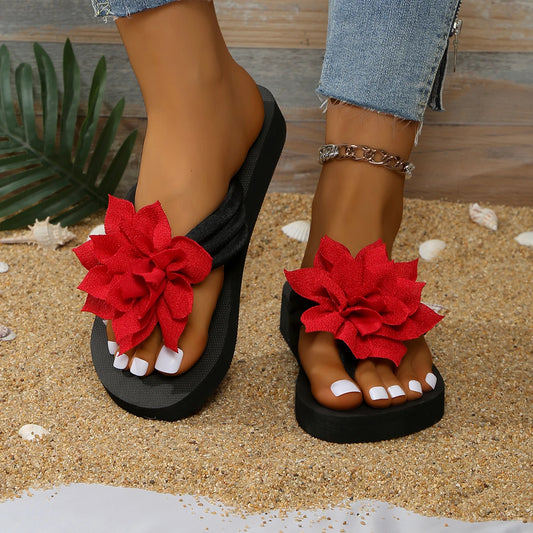 Sandales plates été femme – Fleurs confort & style