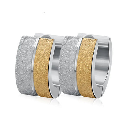 Boucles d’Oreilles Créoles Dorées Femme – Acier Inoxydable
