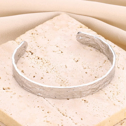 Bracelet Manchette Large Femme Doré – Acier Inoxydable