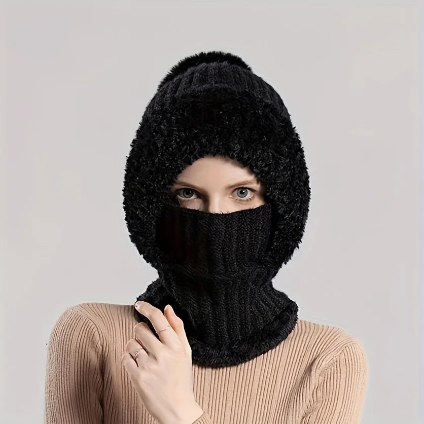 Bonnet d’Hiver Femme ❄️ Épais & Chaud – Anti-vent & Ski