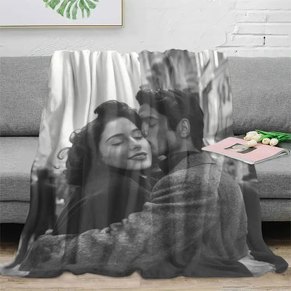 Plaid Personnalisé Photo – Couverture Douce pour Canapé, Lit & Cadeau
