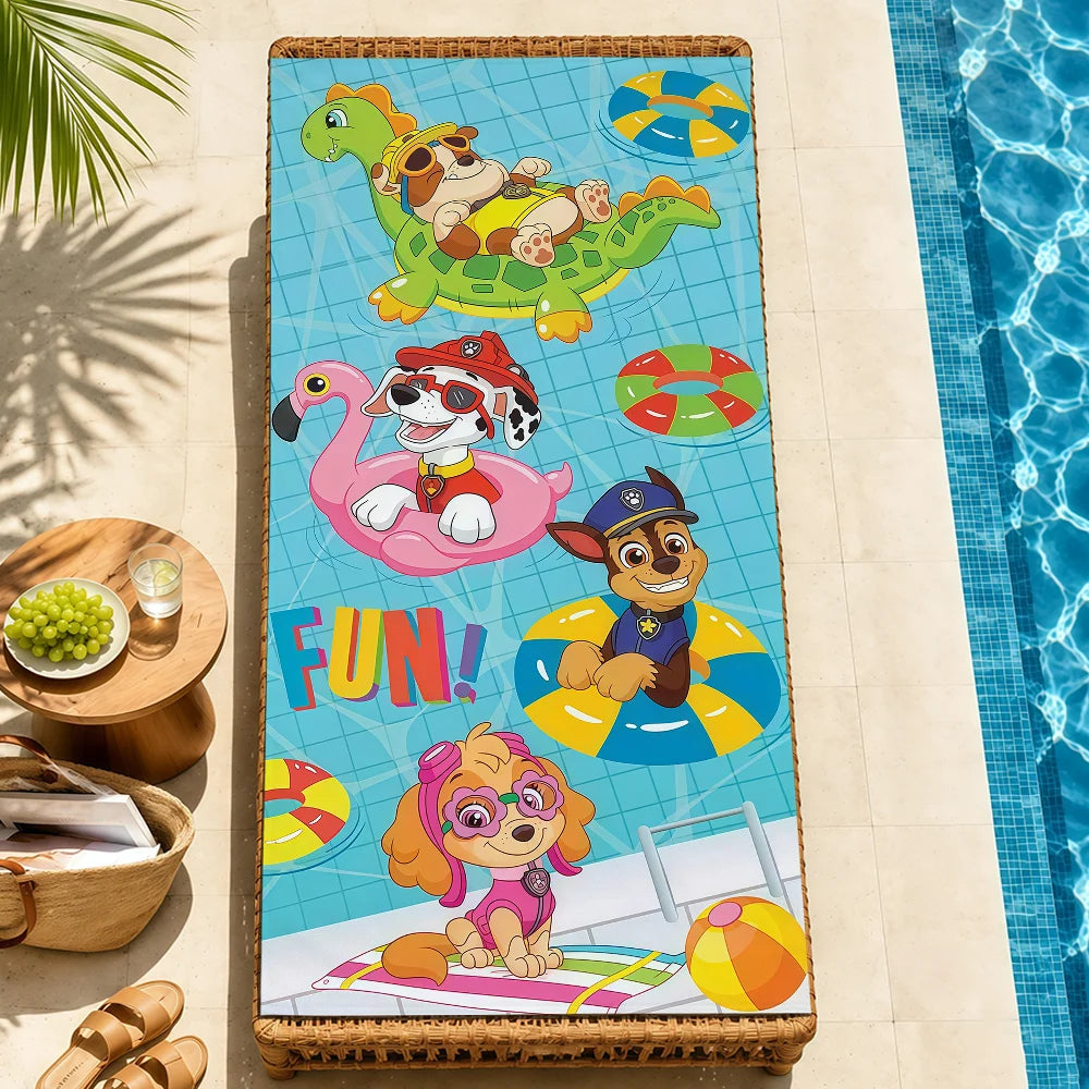 Serviette Enfant Motif Chien Dessin Paw Patrol – Plage, Bain & Piscine