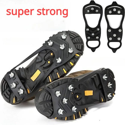 Crampons Anti-Glisse 8 Dents – Marche Sécurisée Neige & Verglas ❄️