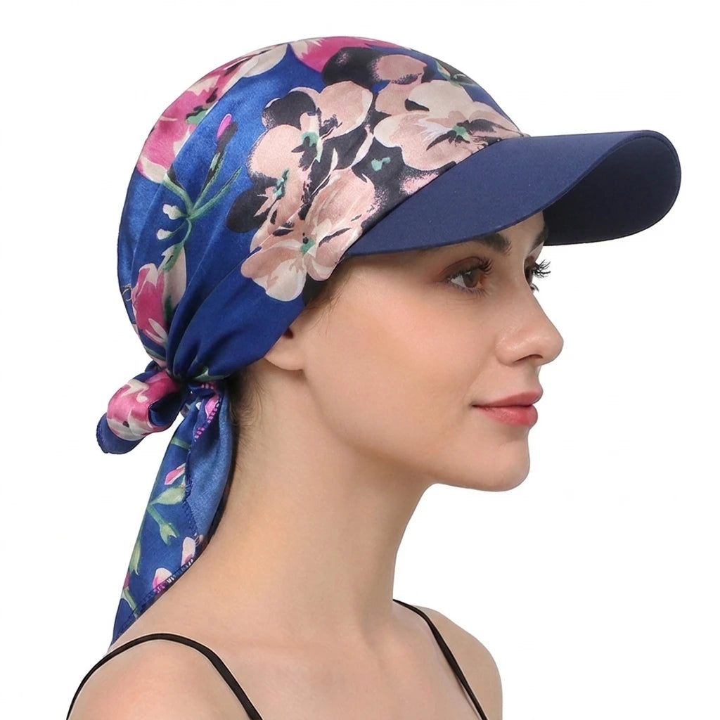 Casquette Foulard Femme Imprimée – Satinée, Légère & Respirante
