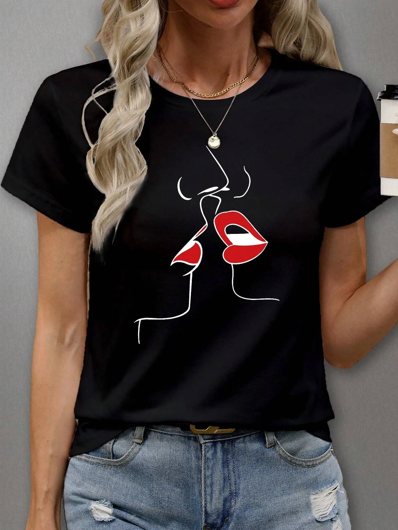 T-Shirt Femme Y2K Imprimé Aesthetic – Style Tendance