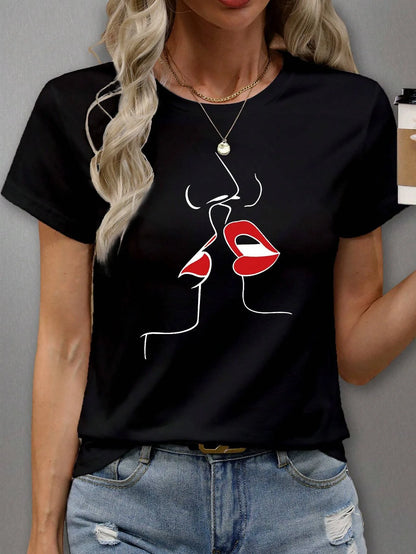 T-Shirt Femme Y2K Imprimé Aesthetic – Style Tendance
