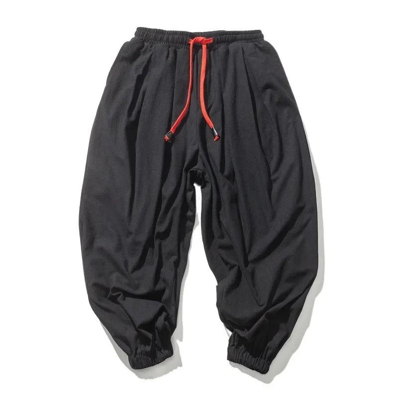 Pantalon Harlan Homme 🧘‍♂️ Style Chinois & Japonais – Confort Ice Silk