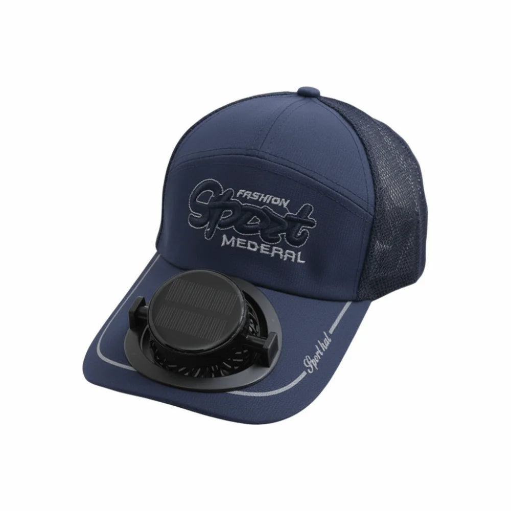 Casquette Ventilateur Solaire & USB Rechargeable – Été & Extérieur