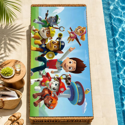 Serviette Enfant Motif Chien Dessin Paw Patrol – Plage, Bain & Piscine