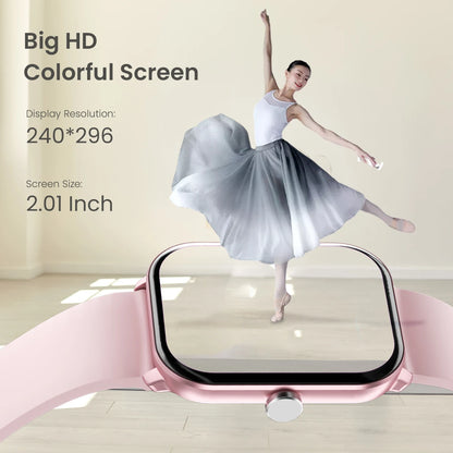 Montre Connectée 2.01'' – Appels Bluetooth, Étanche & Multi-Sport