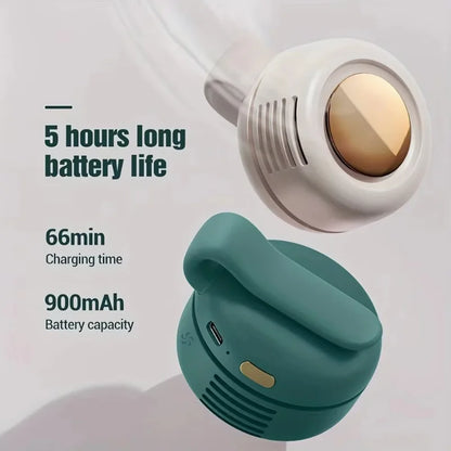 Mini Ventilateur Portable à Clipser – Sans Pales Apparentes, 3 Vitesses