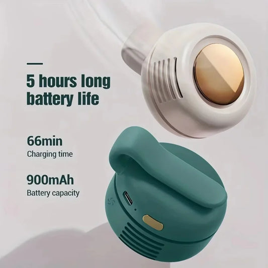 Mini Ventilateur Portable à Clipser – Sans Pales Apparentes, 3 Vitesses