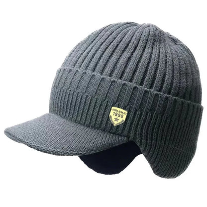 🧢 Bonnet d’hiver homme – chaud, tricoté & protège-oreilles