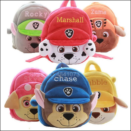 Sac à dos peluche Pat' Patrouille Chasing Marshall pour enfants