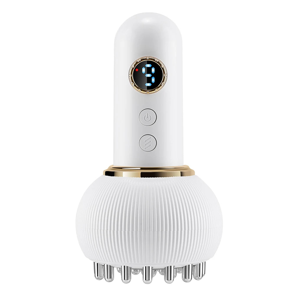 Brosse de Massage Électrique – Chauffante & Vibrante Anti-Tension