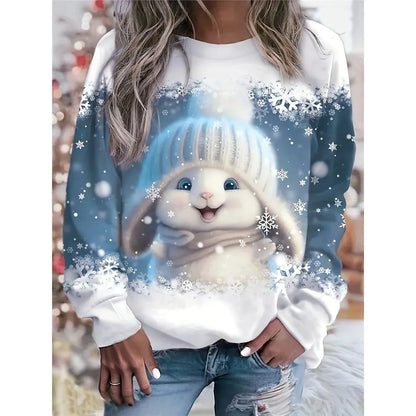 Sweat de Noël Femme 🎄 Col Rond | Confort Style Hiver