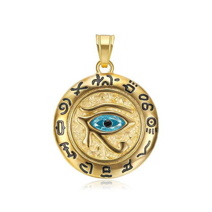 Collier Œil d’Horus Vintage – Acier Inoxydable