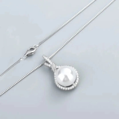 Collier Goutte Perle Argent – Pendentif Élégant Femme