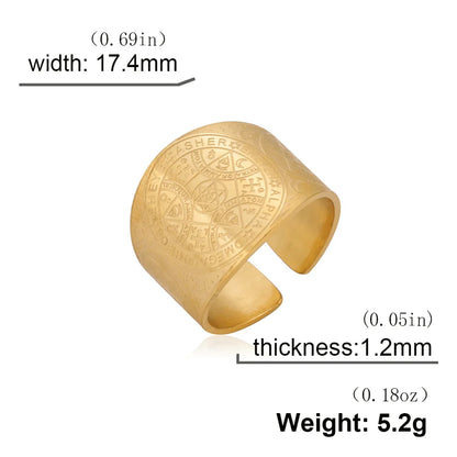 Bague Pentagramme Wicca – Amulette Géométrie Sacrée