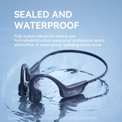 Écouteurs Sport Bluetooth 5.4 Open-Ear – Type Conduction Osseuse, IPX5 &amp; Running