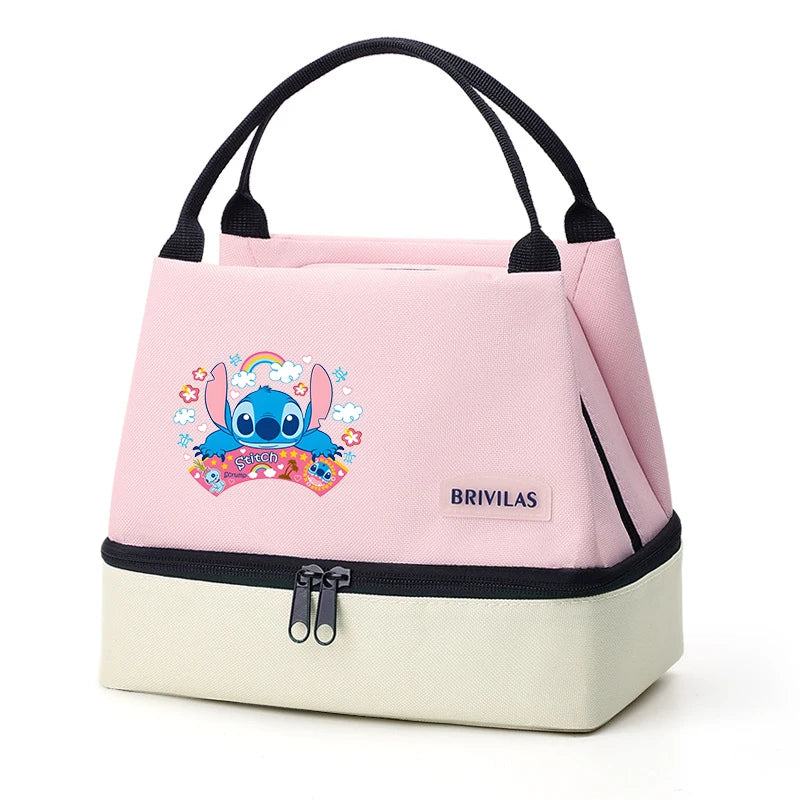Sac Repas Stitch Isotherme Pliable – Déjeuner Bureau École Pique-nique