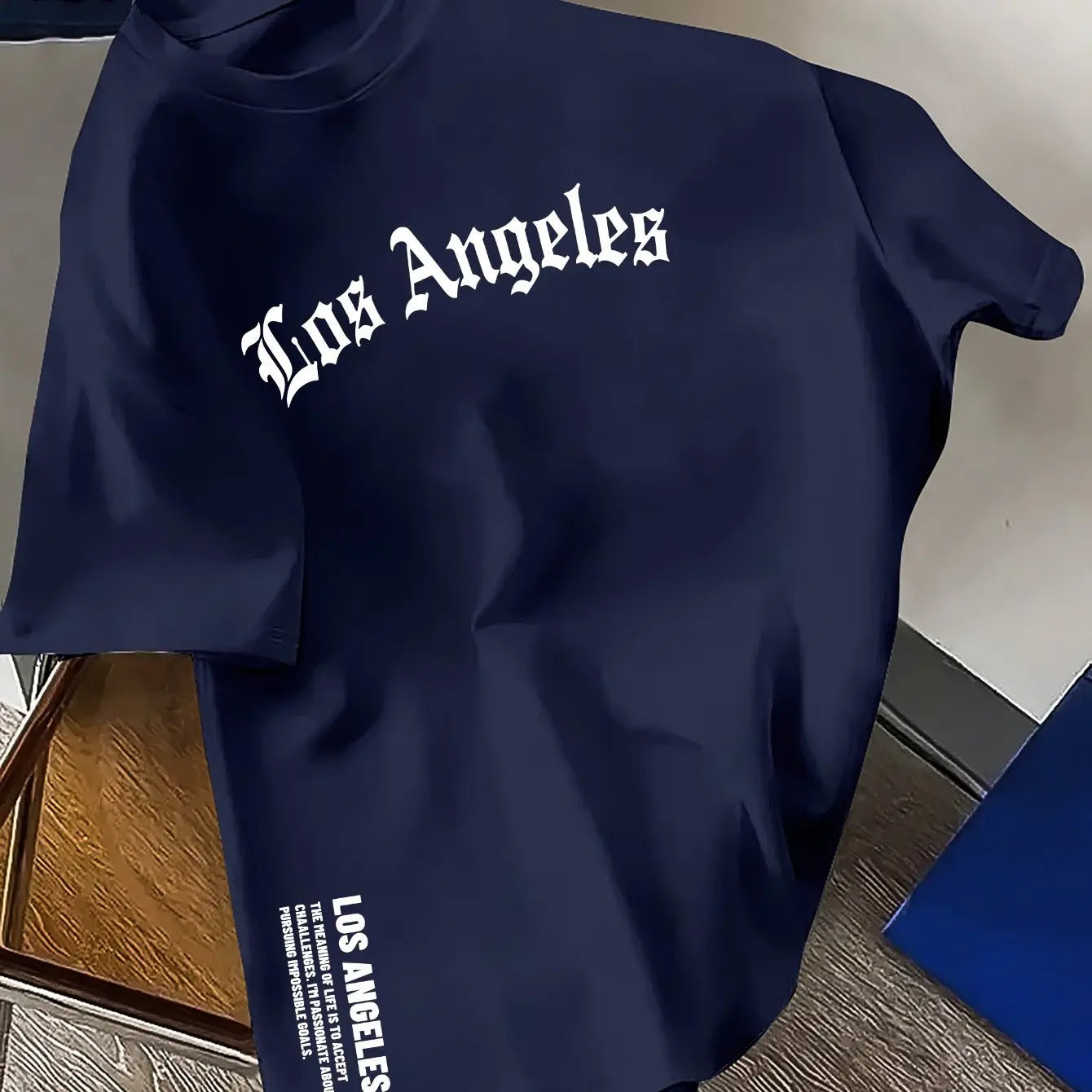T-shirt Homme Los Angeles en Coton – Coupe Ample Casual & Confortable