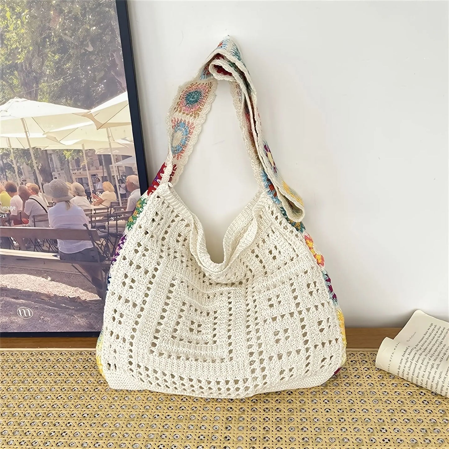 Sac Crochet Bohème Femme – Sac Tendance Printemps Été