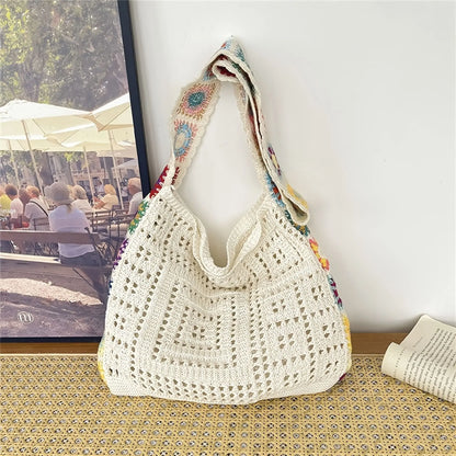 Sac Crochet Bohème Femme – Sac Tendance Printemps Été