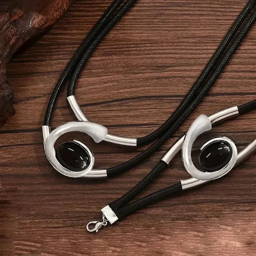 Ensemble Bohème Spirale – Collier & Bracelet Ethnique