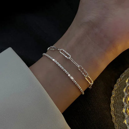 Bracelet Cœur Argent 925 Style – Chaîne Ajustable Femme