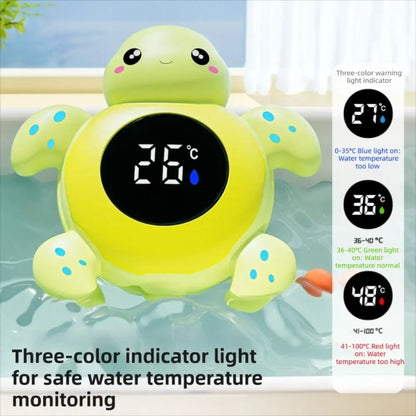 Thermomètre de bain bébé tortue flottante LED sécurisé