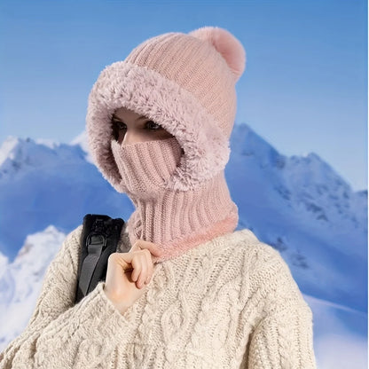 Bonnet d’Hiver Femme ❄️ Épais & Chaud – Anti-vent & Ski