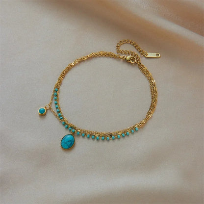 Bracelets chic avec pendentif– Acier Titane