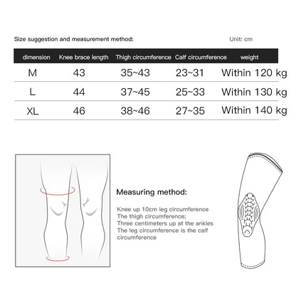 Genouillère de sport – compression, respirante & anti-choc