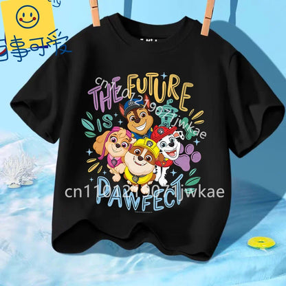 T-shirt Enfant Paw Patrol / Pat’ Patrouille – Manches Courtes Coton Été