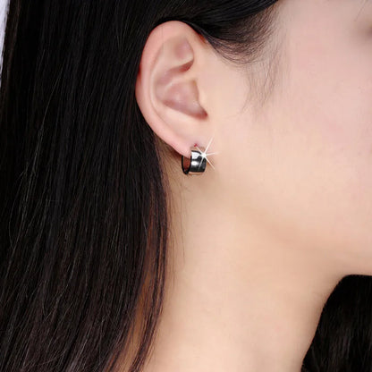 Boucles d’Oreilles Créoles Dorées Femme – Acier Inoxydable