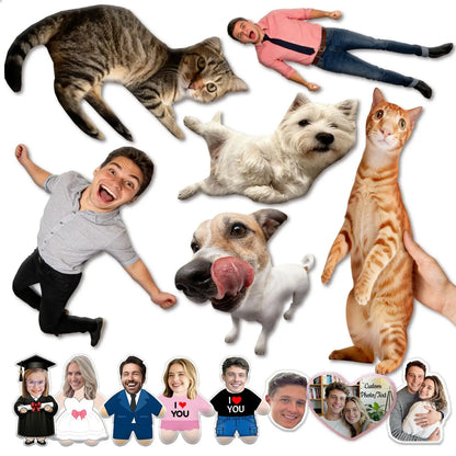 Coussin Personnalisé Photo – Cadeau Drôle pour Maison, Canapé & Voiture