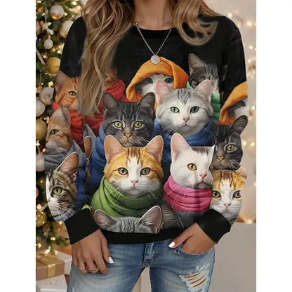 Sweat de Noël Femme 🎄 Col Rond | Confort Style Hiver