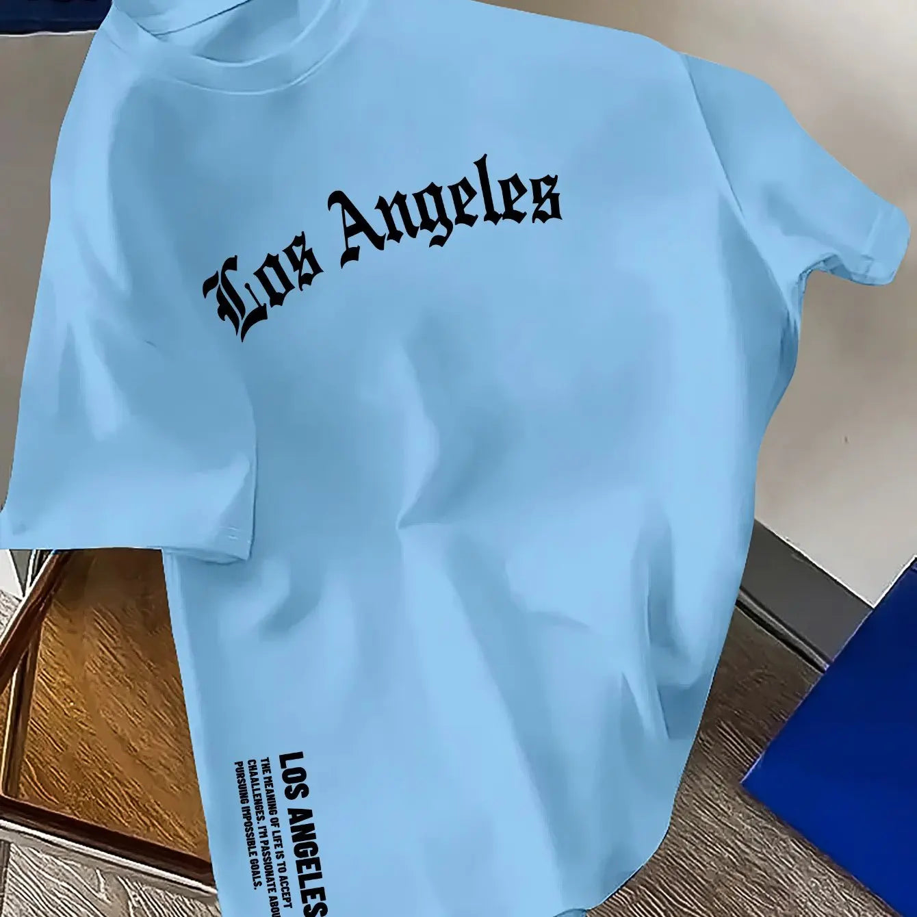 T-shirt Homme Los Angeles en Coton – Coupe Ample Casual & Confortable