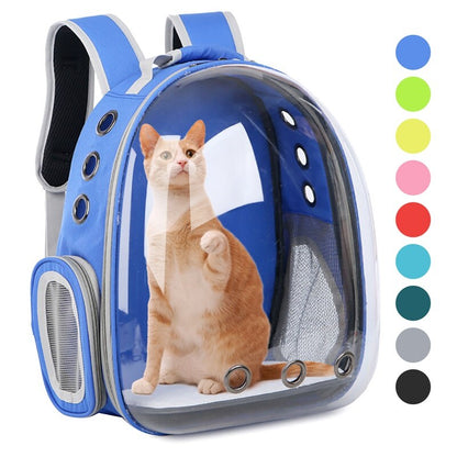 Sac à dos transparent pour animaux de compagnie, sac à dos respirant pour animal de compagnie, sac à capsule spatiale portable, sac de transport pour chiot et chat