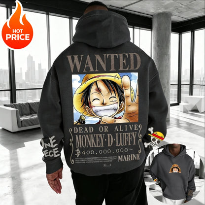 Hoodie One Piece Streetwear – Sweat Anime Oversize